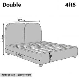 Embracea Ottoman Bed Frame With Tall Headboard (Without Storage) - thumbnail 3