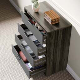 Skova 4 Drawer Chest of Drawers - Deep Chester Drawers - thumbnail 4