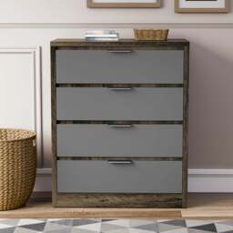 Skova 4 Drawer Chest of Drawers - Deep Chester Drawers - thumbnail 3