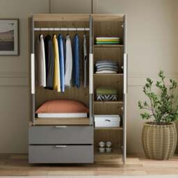 Skova 4 Piece Bedroom Set - Wardrobe and Chest of Drawers - thumbnail 6