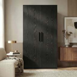 Blythe 3 Piece Bedroom Furniture Set - Black, Wardrobe & Drawers - thumbnail 2