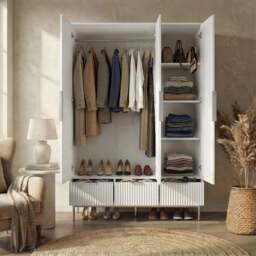 Flutrina Painted 4 Piece Bedroom Furniture Set - thumbnail 6