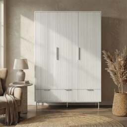 Flutrina Painted 4 Piece Bedroom Furniture Set - thumbnail 2