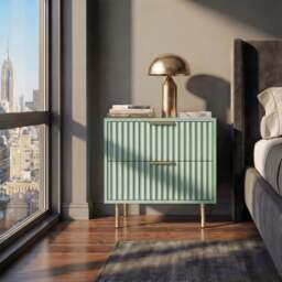 Flutrina Painted 4 Piece Bedroom Furniture Set - thumbnail 4