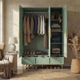 Flutrina Painted 4 Piece Bedroom Furniture Set - thumbnail 6