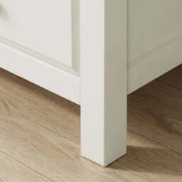 Haven White Tall 5 Chest of Drawers - Painted Bedroom Drawers - thumbnail 5