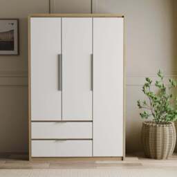 Skova 3 Door Wardrobe with Drawers and Shelves & Clothes Rail - thumbnail 5
