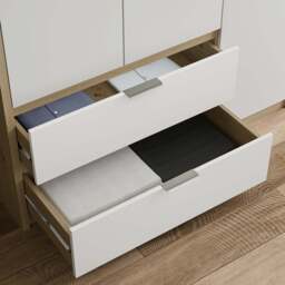 Skova 3 Door Wardrobe with Drawers and Shelves & Clothes Rail - thumbnail 4