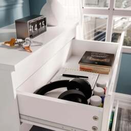 High Gloss 3 Drawer Chest - Small Chest of Drawers - thumbnail 4