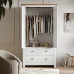 Shaker 3 Piece Bedroom Set - Wardrobe with Chest of Drawers - thumbnail 6