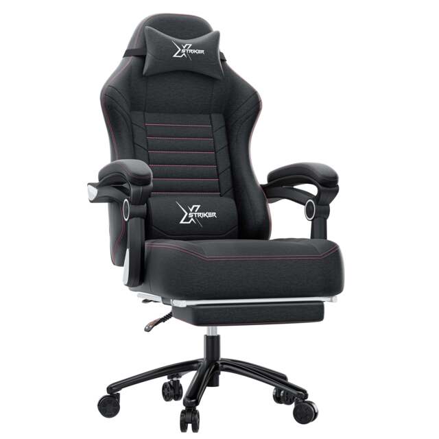 Xstriker Ergonomic Gaming Chair with Footrest & Thick Cushion Backrest - image 1