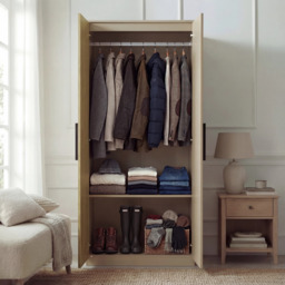Blythe 3 Piece Bedroom Set - Oak Cashmere, Wardrobe & Drawers - thumbnail 6