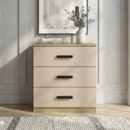 Blythe 3 Piece Bedroom Set - Oak Cashmere, Wardrobe & Drawers - thumbnail 3