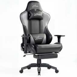 Gaming Chair with Footrest Wide Seat 3D Armrest 175° Recline - thumbnail 1