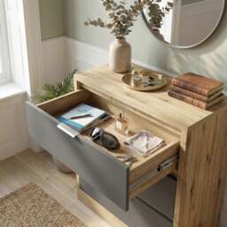 Skova 3 Drawer Chest of Drawers - Small Bedroom Drawers - thumbnail 3