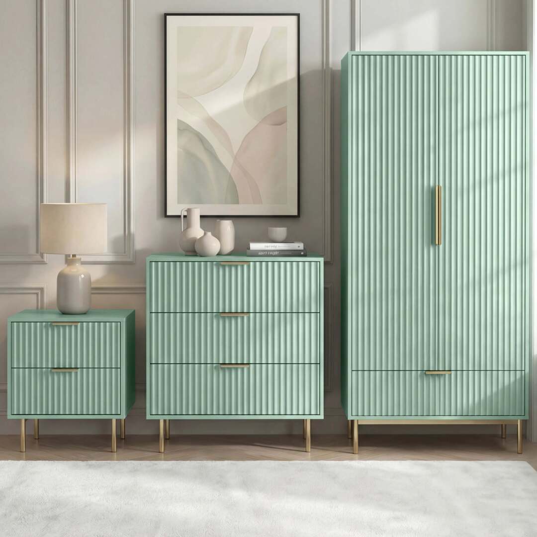 slim fit dress slacks Astoria 3 Drawer Chest, Green – High Fashion Home