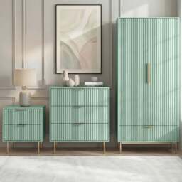 Flutrina Painted 3 Piece Bedroom Furniture Set - thumbnail 1