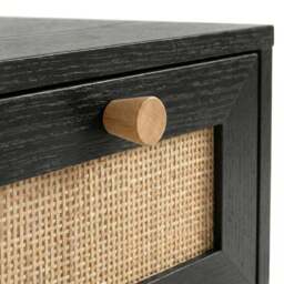Wovena Rattan 4 Drawer Chest of Drawers, Black - thumbnail 6