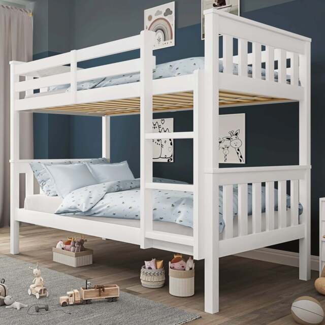 Solid Wood Detachable Double Bunk Bed - image 1