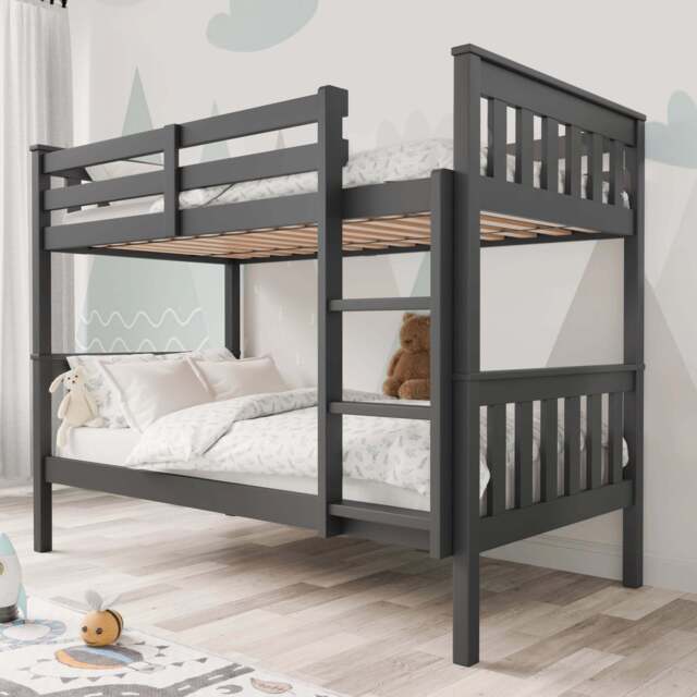 Solid Wood Detachable Double Bunk Bed - image 1