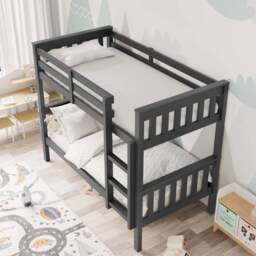 Solid Wood Detachable Double Bunk Bed - thumbnail 3