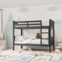 Solid Wood Detachable Double Bunk Bed - thumbnail 2