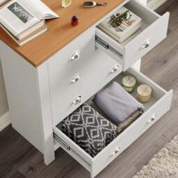 5 Drawer Chest of Drawers -  Shaker Bedroom Drawers - thumbnail 4