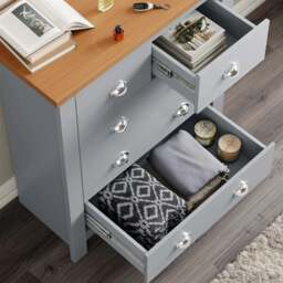 5 Drawer Chest of Drawers -  Shaker Bedroom Drawers - thumbnail 4