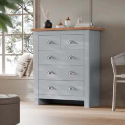 5 Drawer Chest of Drawers -  Shaker Bedroom Drawers - thumbnail 6