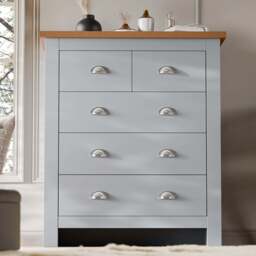 5 Drawer Chest of Drawers -  Shaker Bedroom Drawers - thumbnail 5
