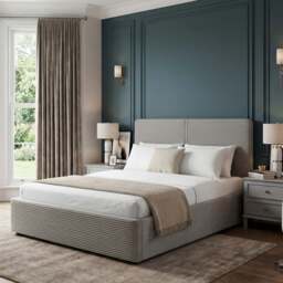 Velvet Ottoman Bed Frame - Gas Lift Ottoman Storage Bed - thumbnail 6