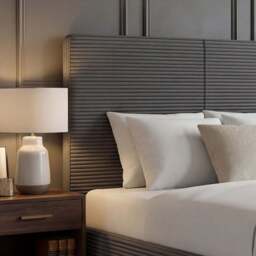 Velvet Ottoman Bed Frame - Gas Lift Ottoman Storage Bed - thumbnail 3