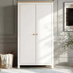 Haven Painted 3 Piece Bedroom Furniture Set White - Oak Top - thumbnail 2