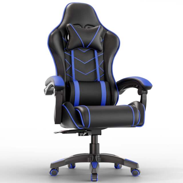PC Gaming Chair - Home Office Chair With Headrest & Lumbar Support - image 1