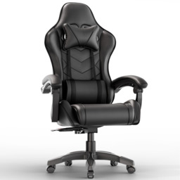 PC Gaming Chair - Home Office Chair With Headrest & Lumbar Support - thumbnail 1