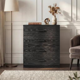 Blythe 3 Piece Bedroom Set - Black, Wardrobe & Drawers - thumbnail 3