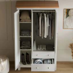Shaker 4 Piece Bedroom Set - Wardrobe, Chest of Drawers  & Bedside - thumbnail 6
