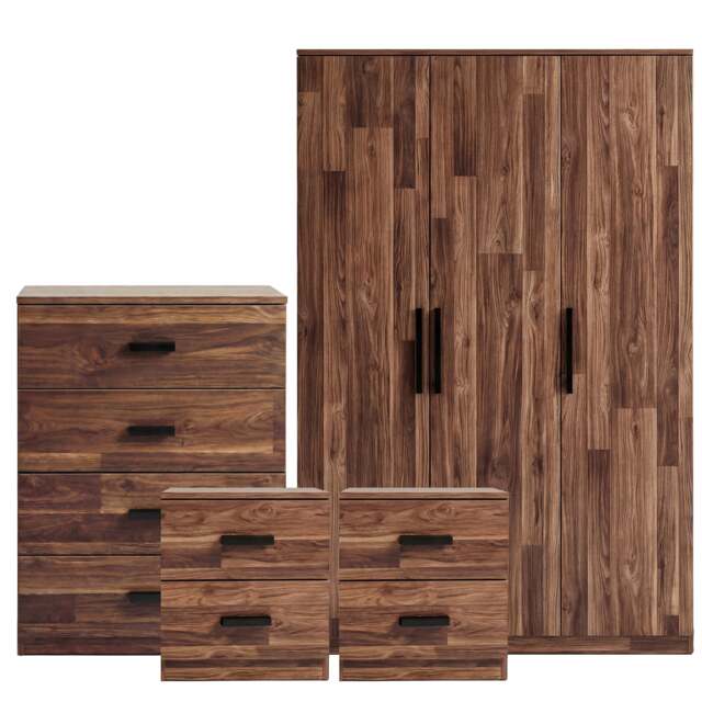 Blythe Dark Bronx 4 Piece Bedroom Furniture Set - image 1
