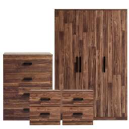 Blythe Dark Bronx 4 Piece Bedroom Furniture Set - thumbnail 1