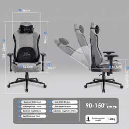 Xstriker Ergonomic Gaming Chair with Headrest - thumbnail 6