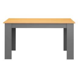 Grey & Pine 4-6 Seater Dining Table and Chairs Set - thumbnail 3