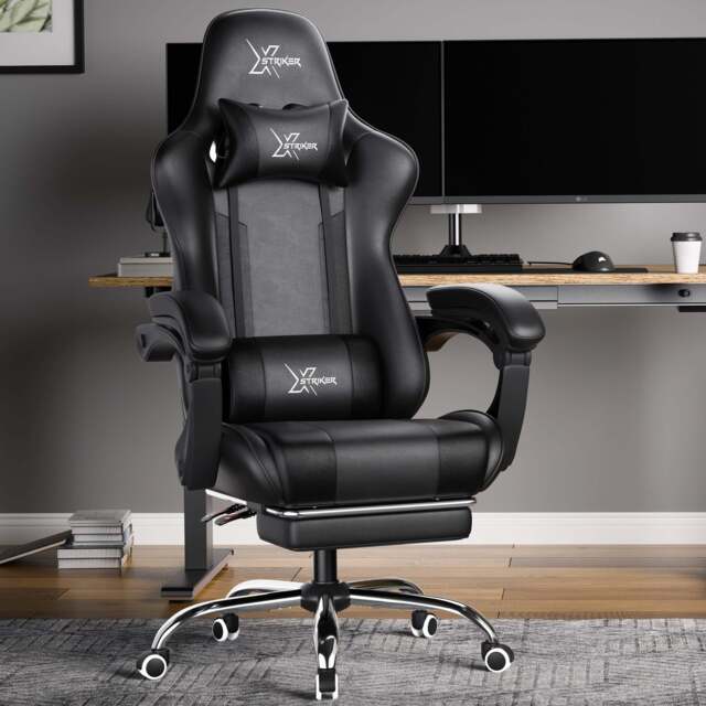 Xstriker Office Chair With Footrest - PC Desk Computer Gaming Chair - image 1