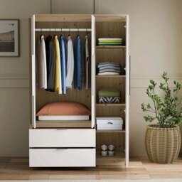Skova 4 Piece Bedroom Furniture Set - Wardrobe and Chest of Drawers - thumbnail 6