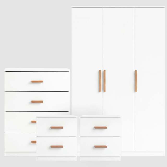 Blythe White 4 Piece Bedroom Furniture Set - image 1