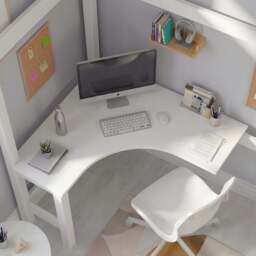 Bunk Bed With Desk - High Sleeper Loft Bed Frame For Kids - thumbnail 6