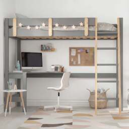 Bunk Bed With Desk - High Sleeper Loft Bed Frame For Kids - thumbnail 2
