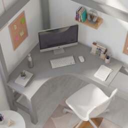 Bunk Bed With Desk - High Sleeper Loft Bed Frame For Kids - thumbnail 6