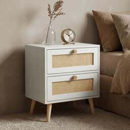 Wovena Rattan 4 Piece Bedroom Furniture Set - Pine Legs - thumbnail 4