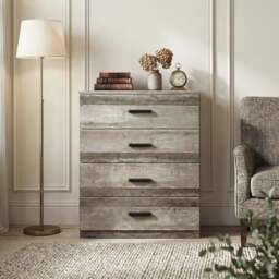 Blythe 3 Piece Bedroom Set - Ash Grey Wardrobe & Drawers - thumbnail 3