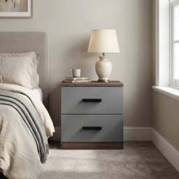 Blythe Walnut Grey 4 Piece Bedroom Furniture Set - thumbnail 4